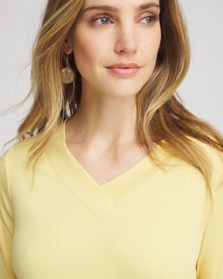 Short Pima 3/4 Sleeve Tee click to view larger image.