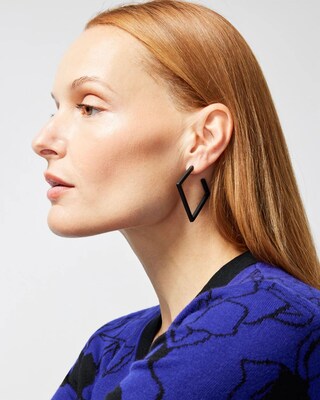 Modern Black Hoops