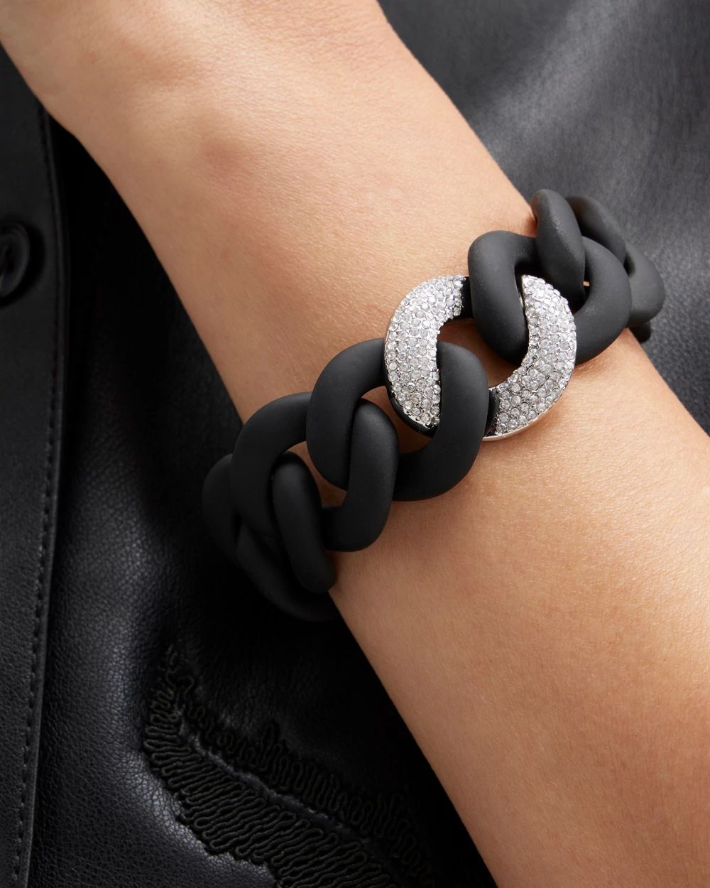 Pavé Detail Links Bracelet