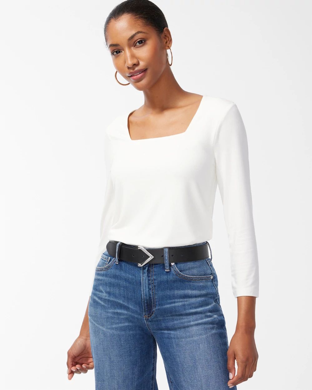 Touch of Cool™ Square Neck Tee click to view larger image.