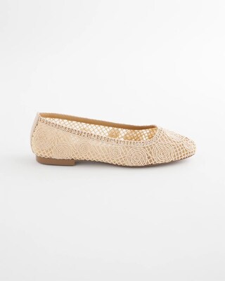 Cora Raffia Flats click to view larger image.