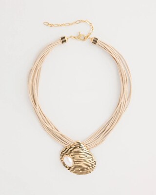Golden Shell Pendant Necklace