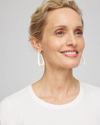 No Droop™ Ecru Coated Hoops
