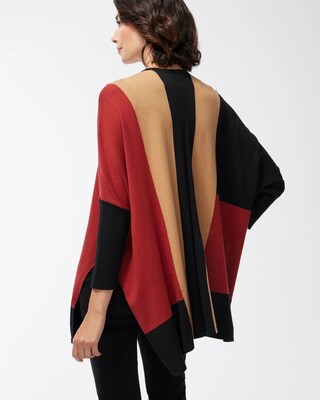 Colorblock Sweater Ruana