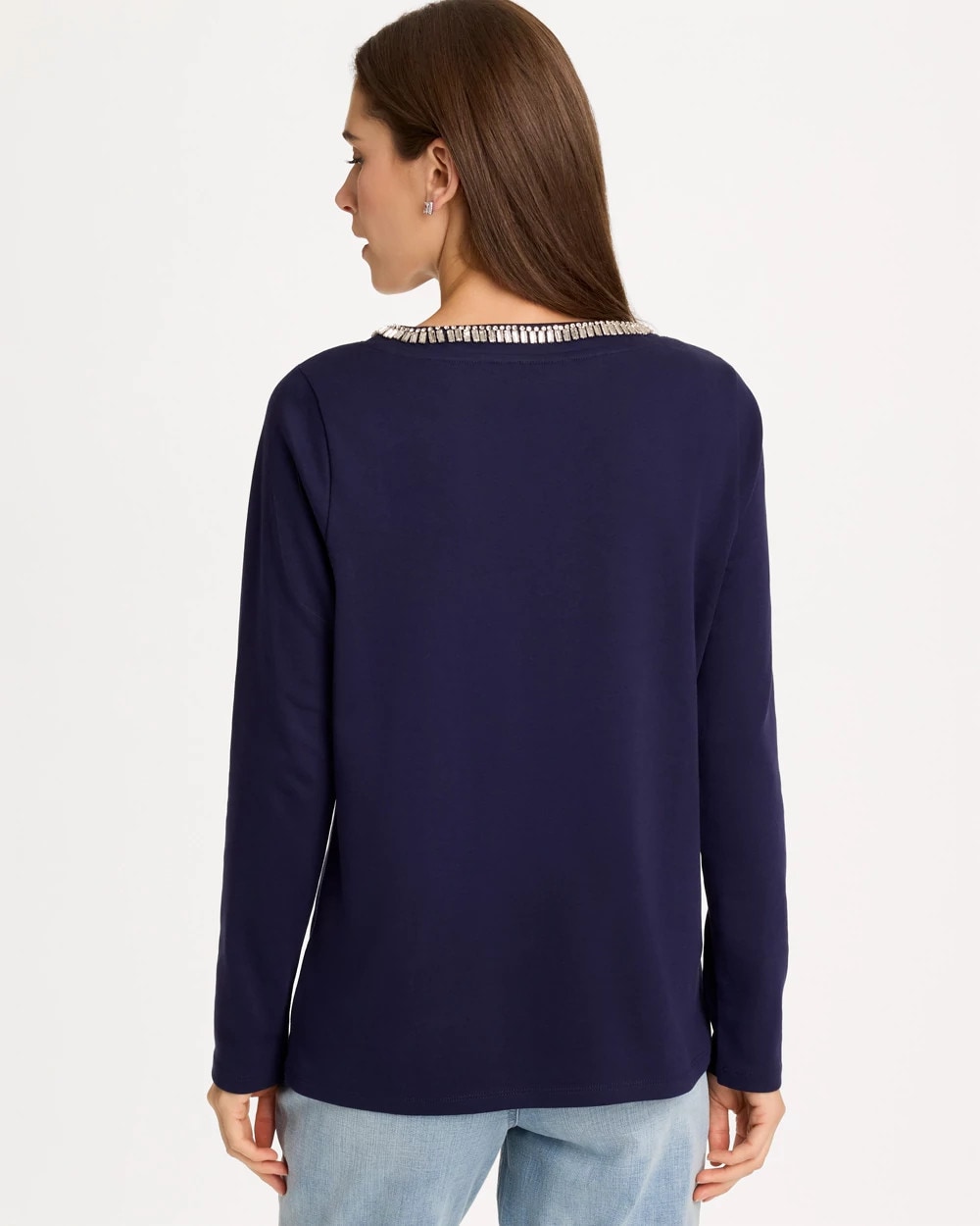 Embellished Cotton Tee - thumbnail 3