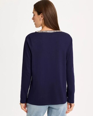 Embellished Cotton Tee click to view larger image.