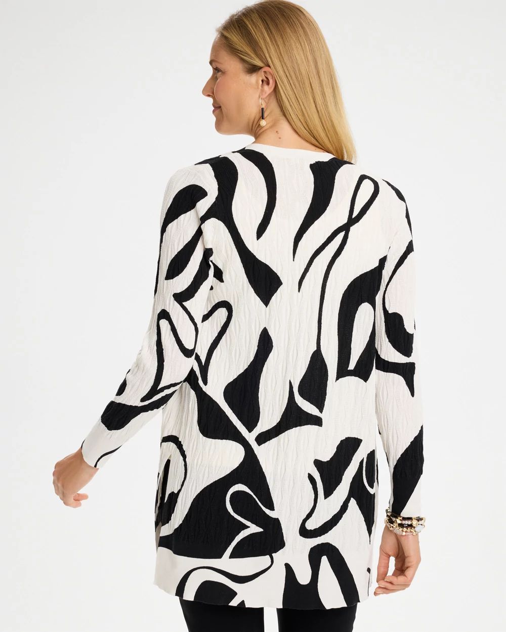 Summer Romance Printed Cardigan click to view larger image.