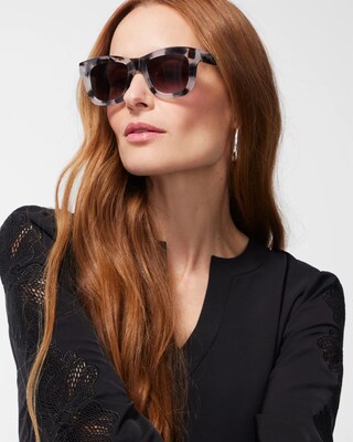 Gray & Black Tort Sunglasses