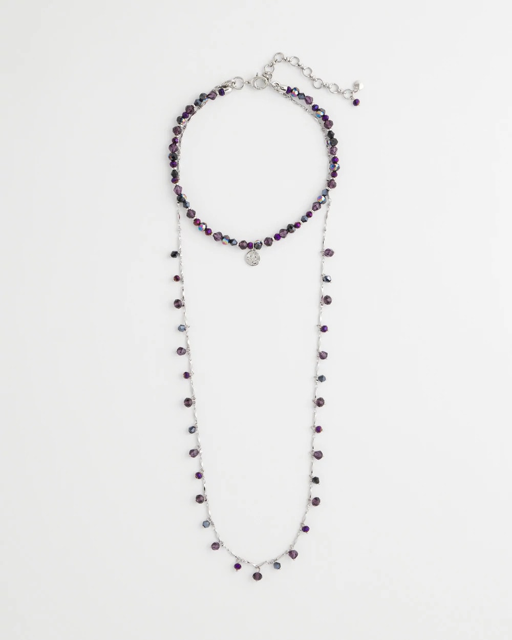 Convertible Purple Long Short Necklace