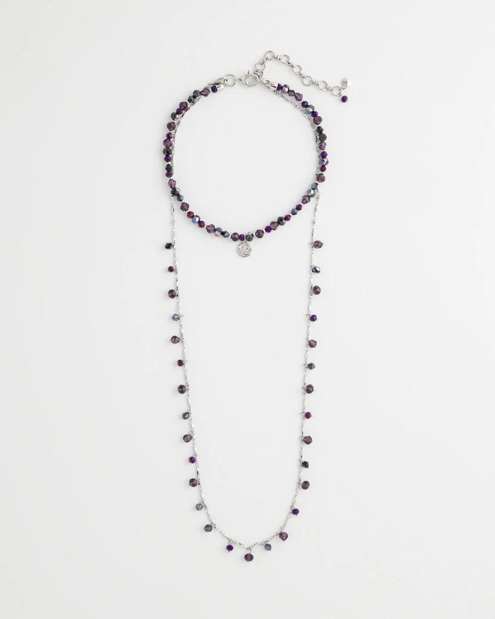 Convertible Purple Long Short Necklace