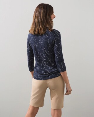 Touch of Cool Dots 3/4-Sleeve Tee