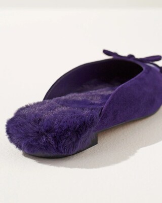 Suede Ballet Slides