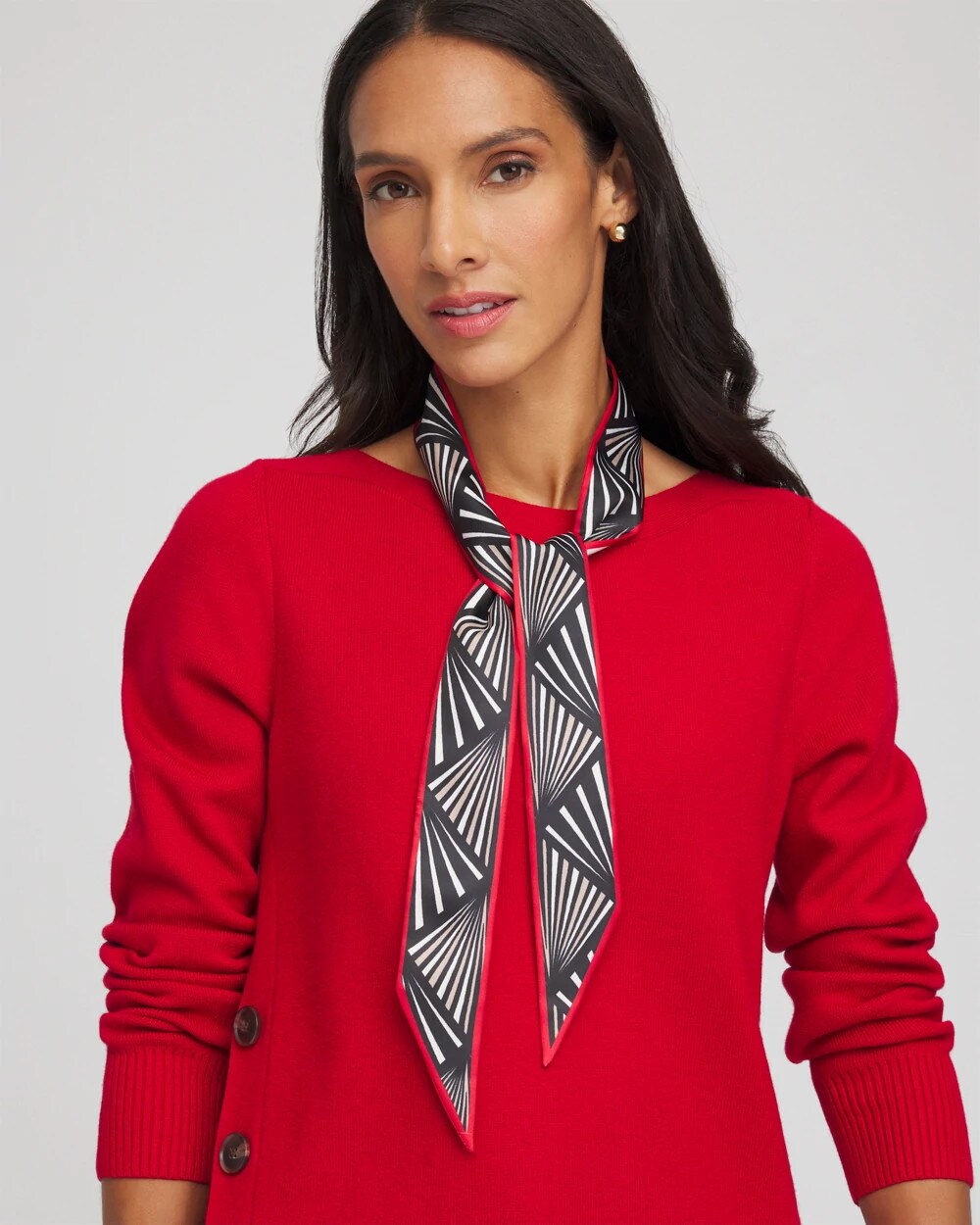 Velvet Rose Skinny Scarf