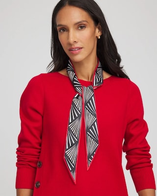 Velvet Rose Skinny Scarf