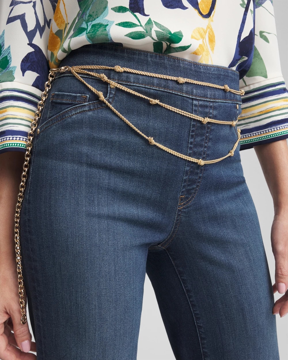 Gold-Tone Chain Belt