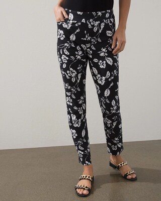 Brigitte Floral Slim Ankle Pants