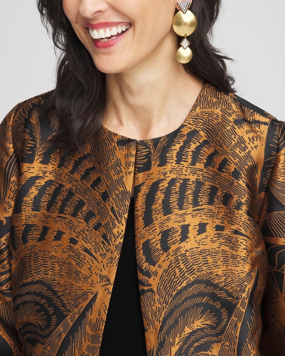 Travelers™ Collection Floral Jacquard Jacket