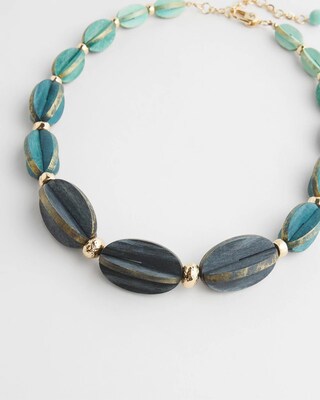 Painted Wood Necklace