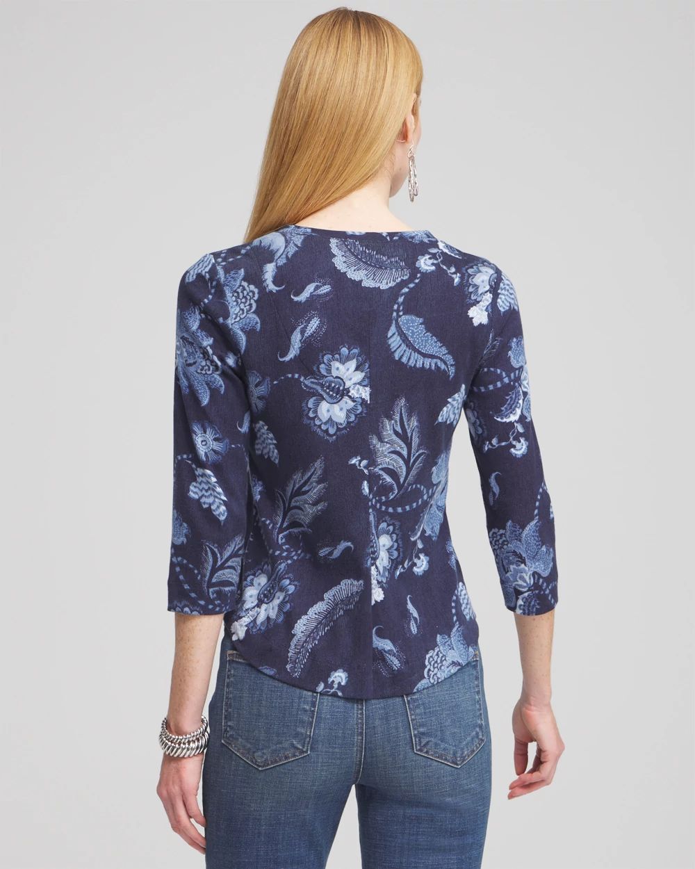 Paisley Everyday 3/4 Sleeve Tee
