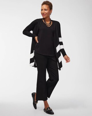 Striped Maxi Cardigan Sweater