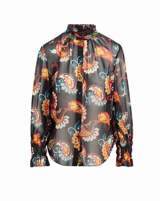 Chiffon Paisley Shirt