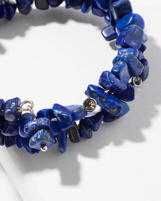 Blue Coil Bracelet