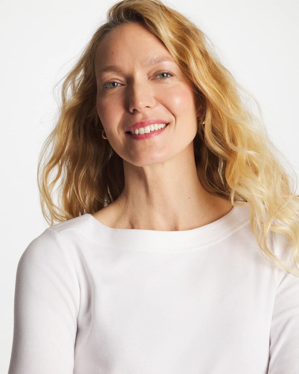 Pima 3/4 Sleeve Tee click to view larger image.