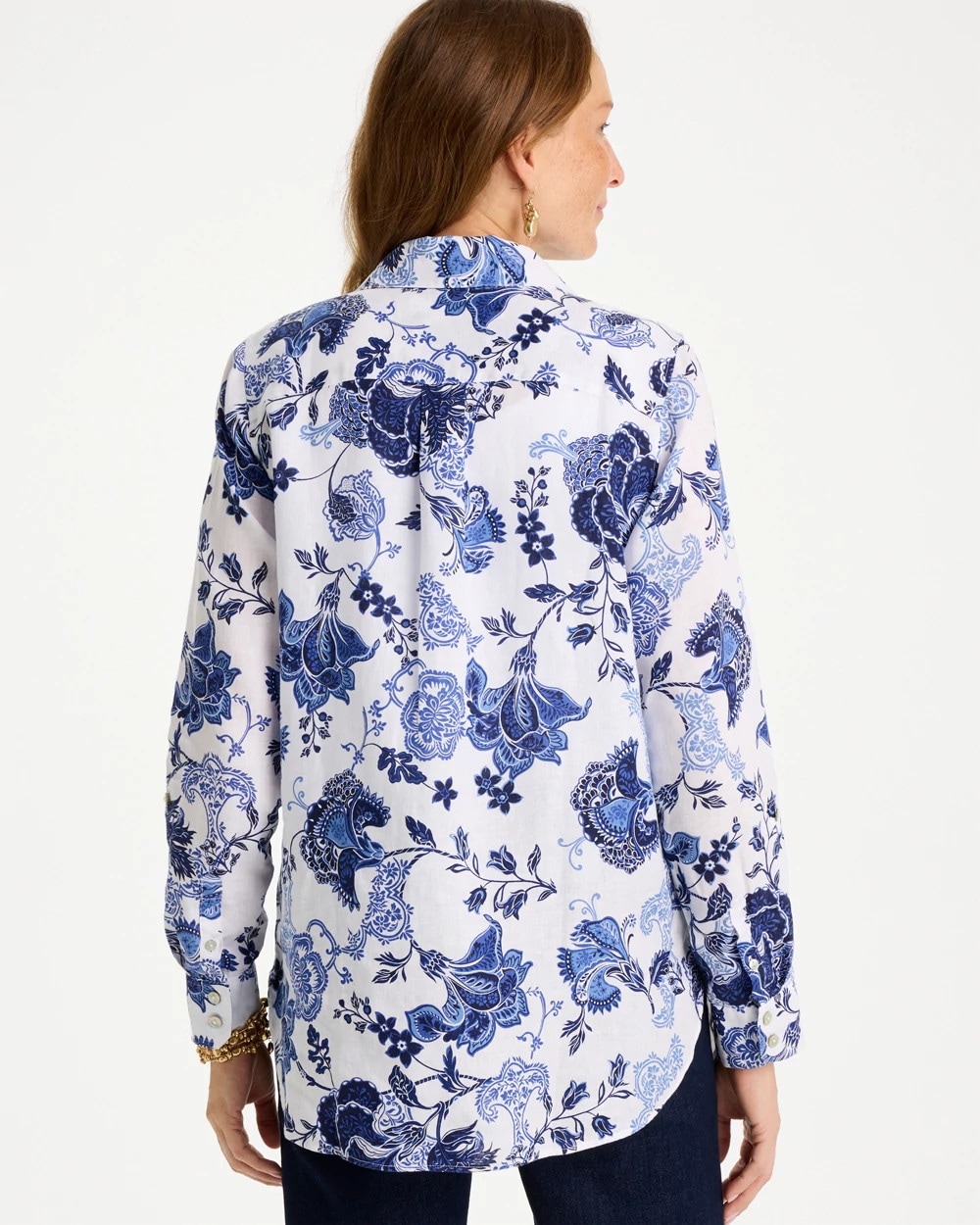 No Iron™ Linen Bloom Shirt