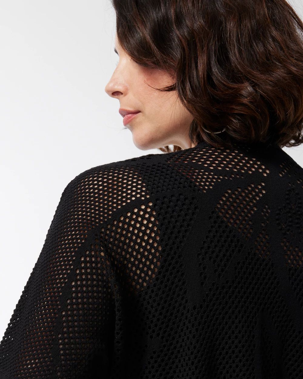 Palm Print Lace Cardigan