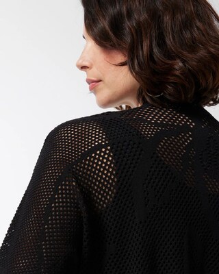 Palm Print Lace Cardigan