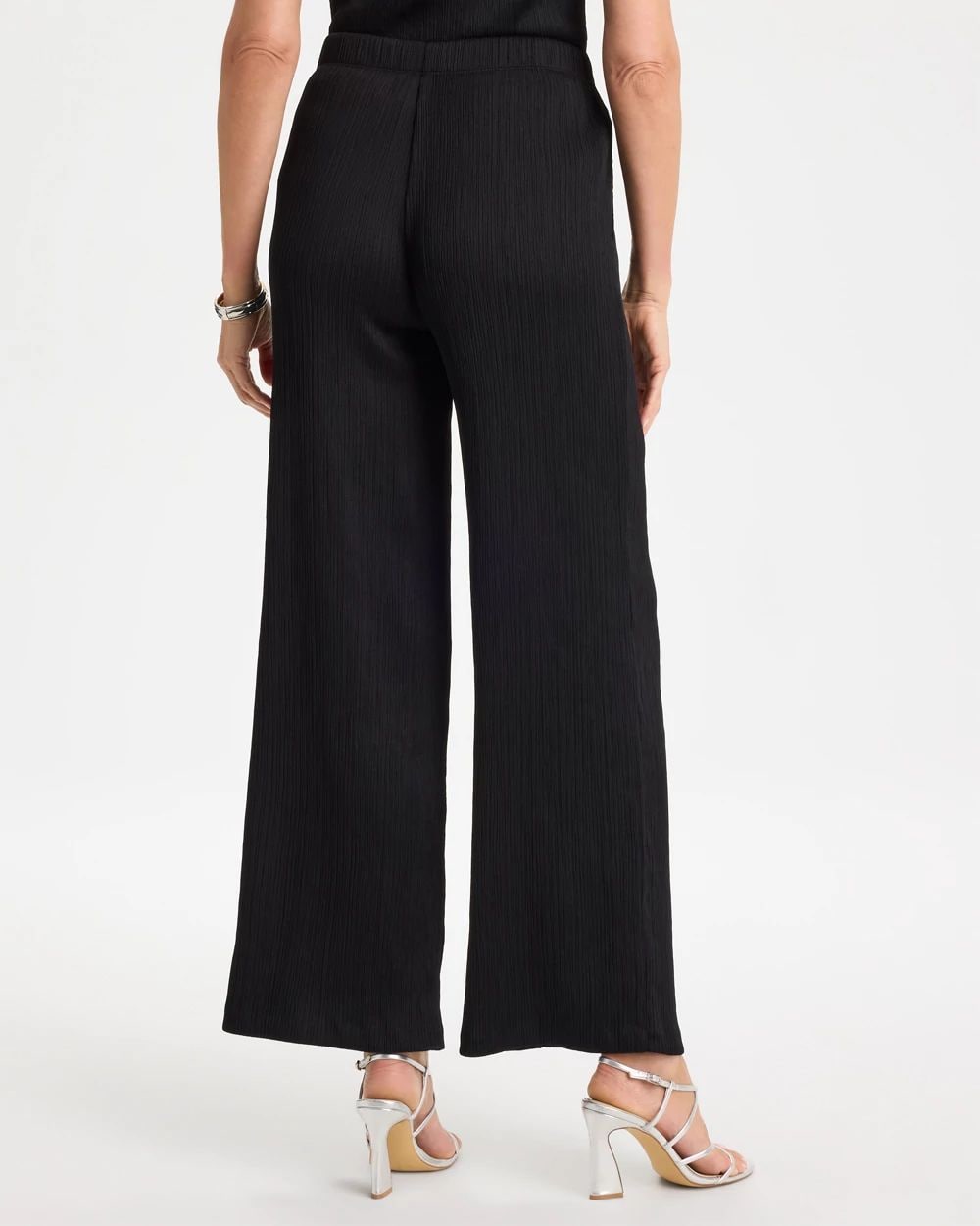 Petite Travelers™ Crinkle Textured Pants click to view larger image.