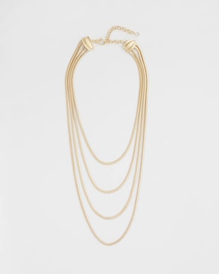 Multi-Layer Snake Chain Necklace click to view larger image.