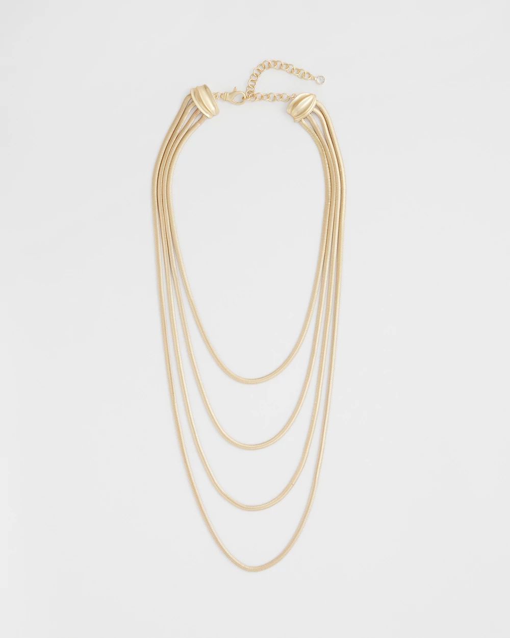 Multi-Layer Snake Chain Necklace click to view larger image.