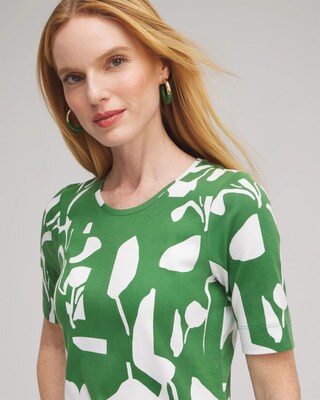 Abstract Everyday Elbow Sleeve Tee click to view larger image.
