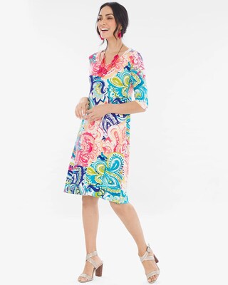 Prismatic Paisley Dress