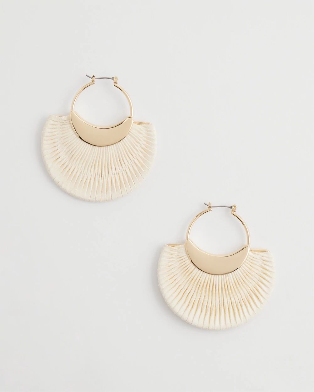 No Droop™ Ecru Fan Hoops