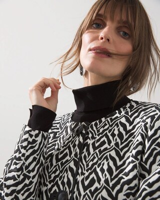 Jacquard Zebra Print Topper