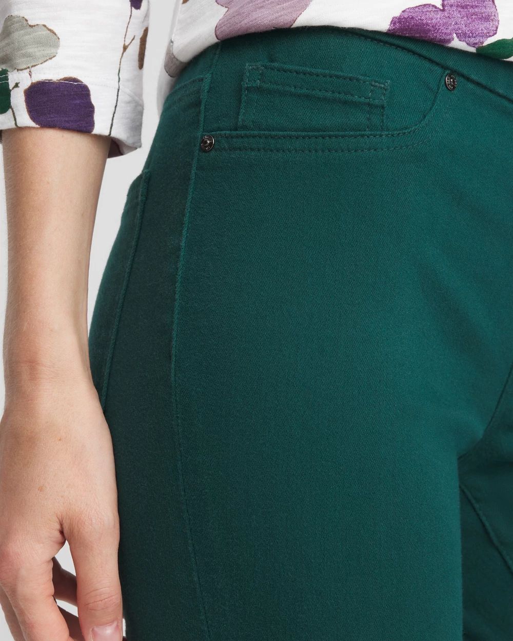 Denim Pull-On Ankle Jeggings click to view larger image.