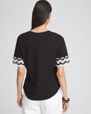 Crochet Trim Tee
