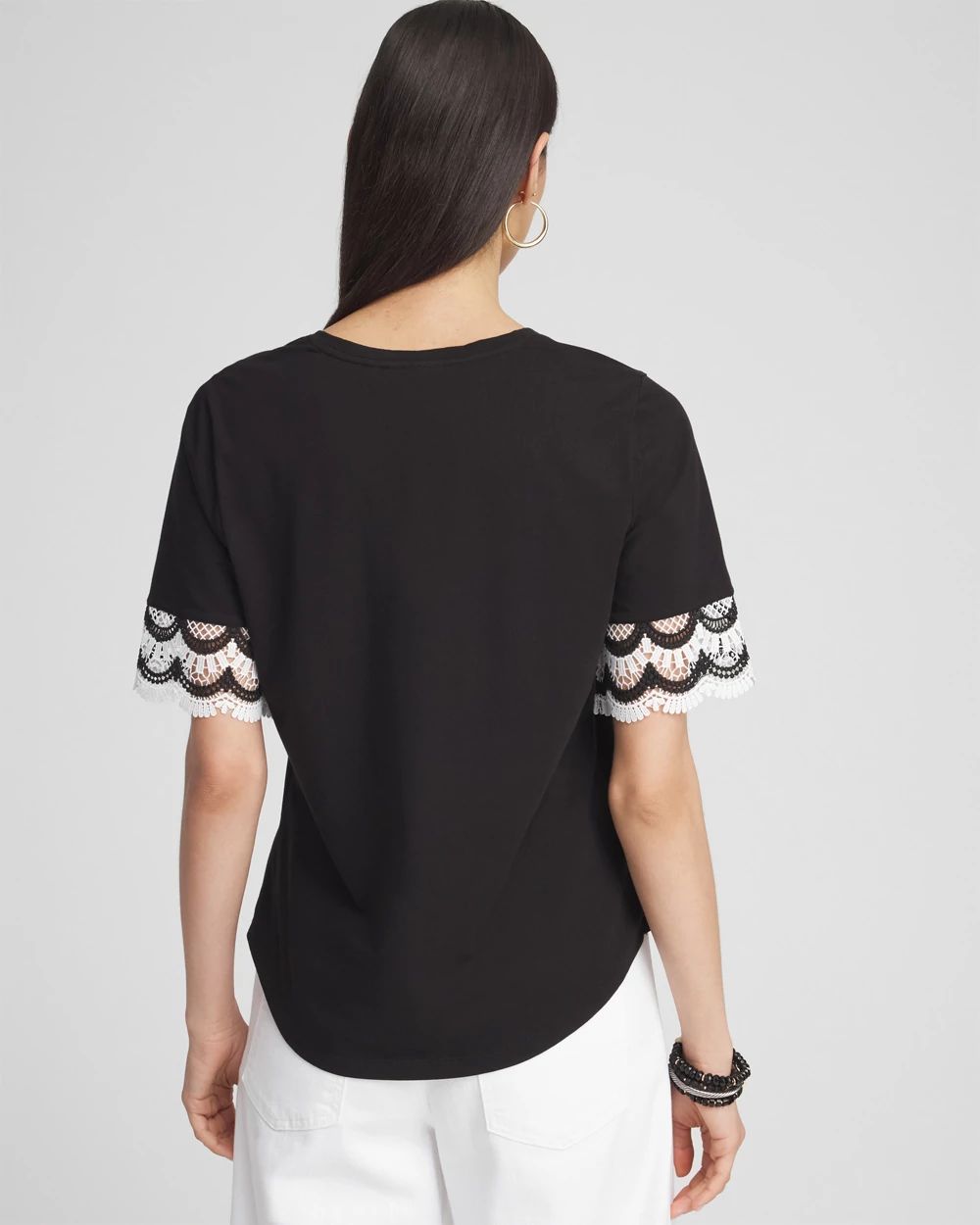 Crochet Trim Tee