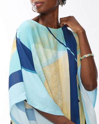 Aqua Square Poncho