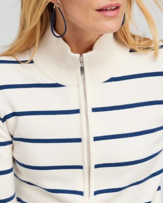 Zenergy® Luxe Cashmere Blend Stripe Sweater