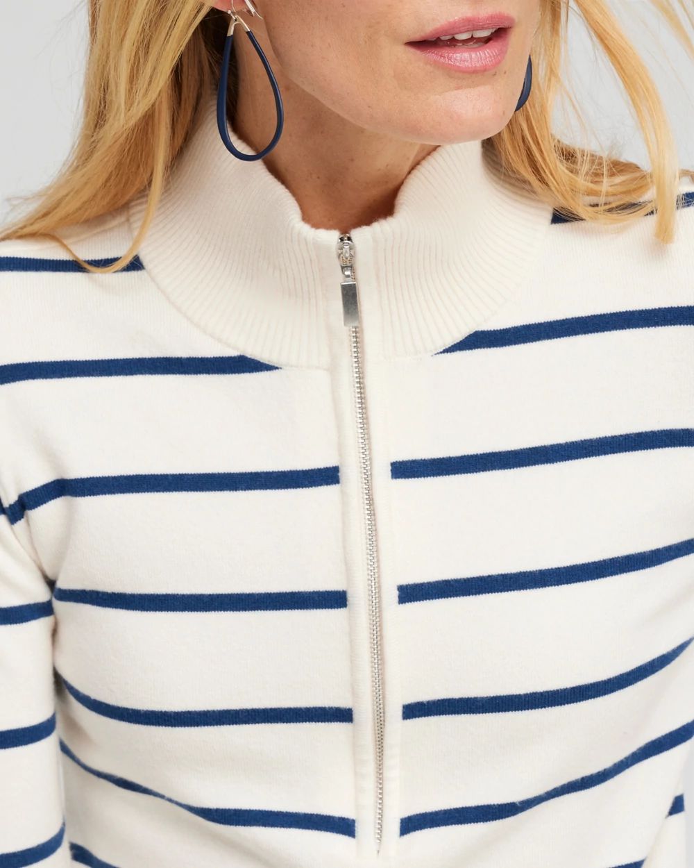 Zenergy® Luxe Cashmere Blend Stripe Sweater