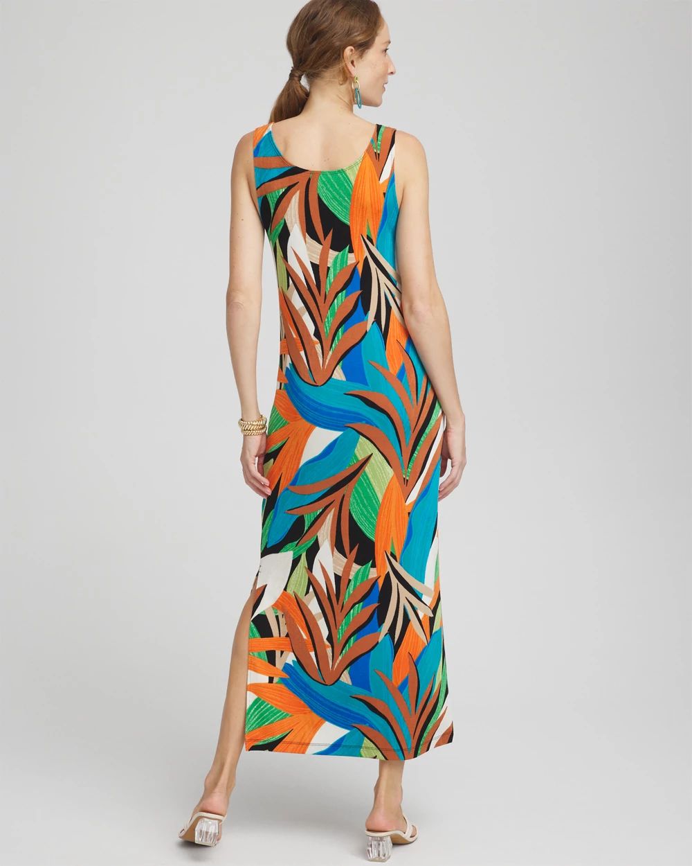 Travelers™ Palm Print Tank Dress