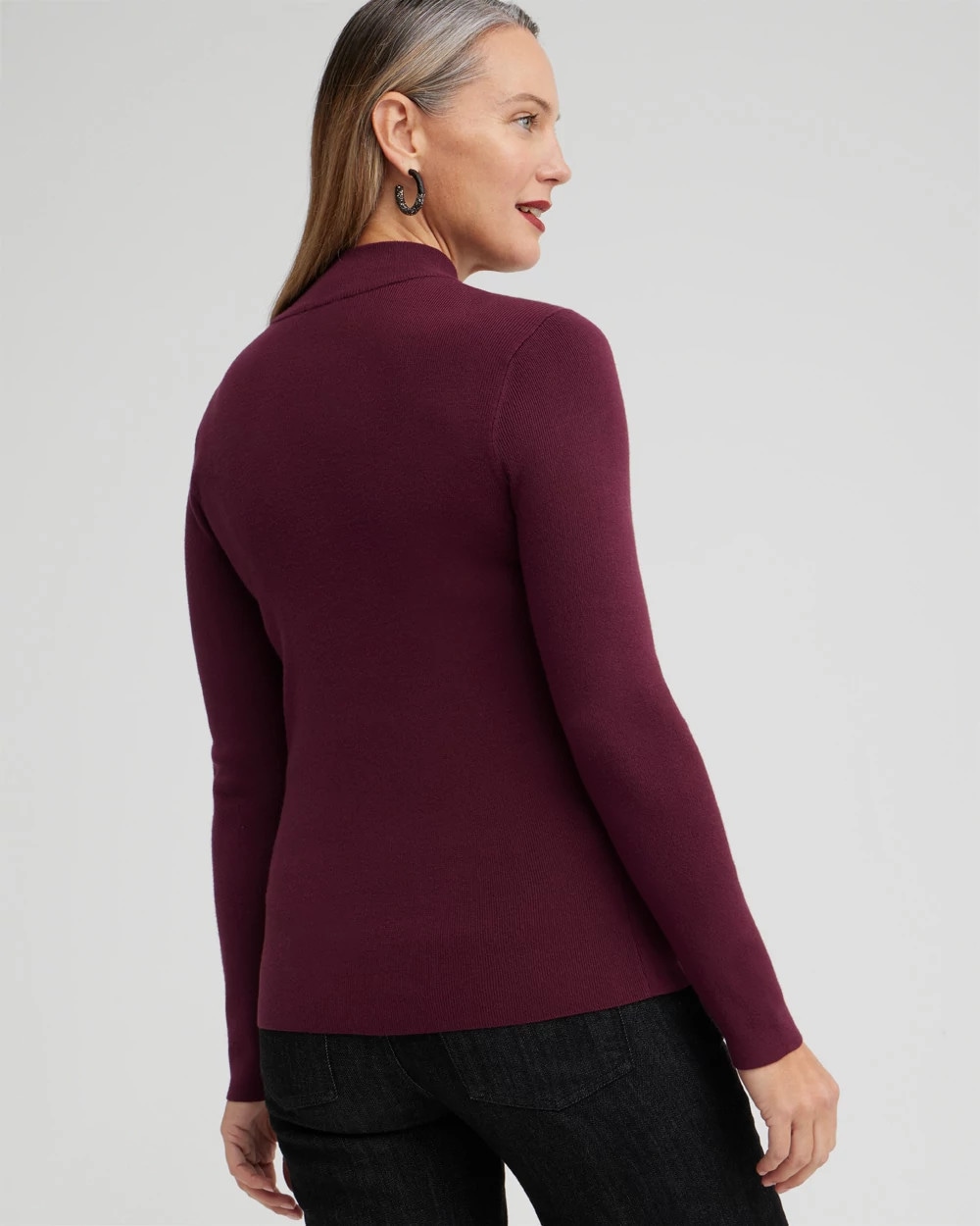 ECOVERO Mock Neck Sweater