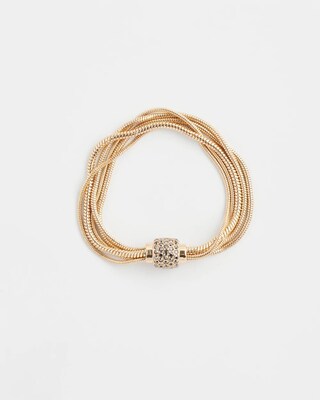 Gold Tone Magnetic Bracelet