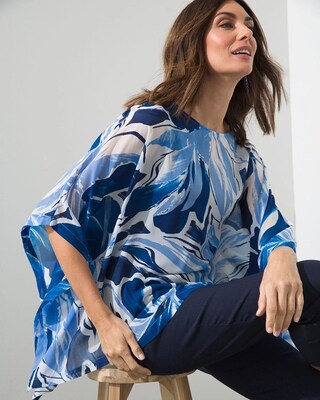Water Lilies Sheer Poncho