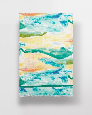 Watercolor Oblong Scarf