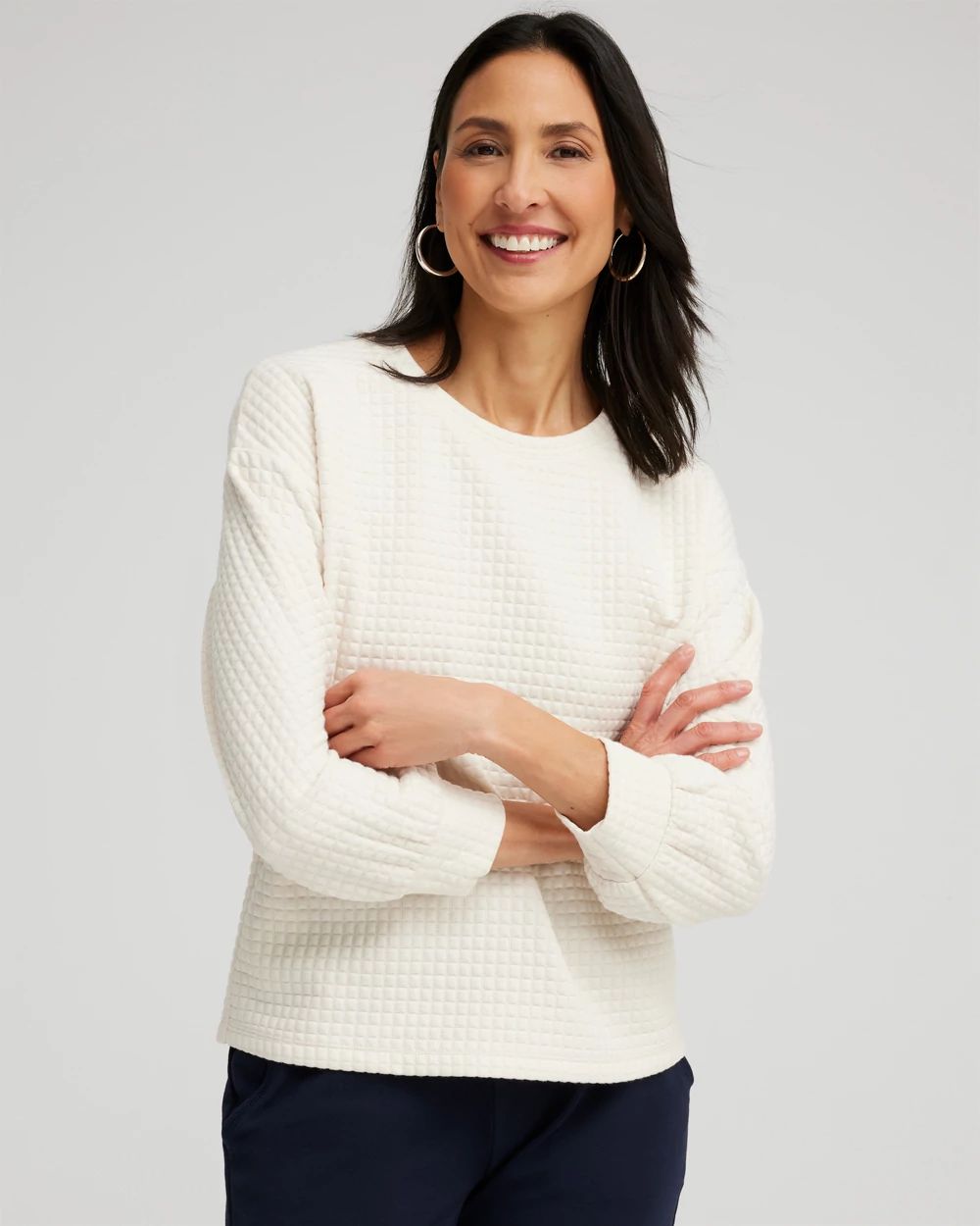 Zenergy® Jacquard Knit Pullover