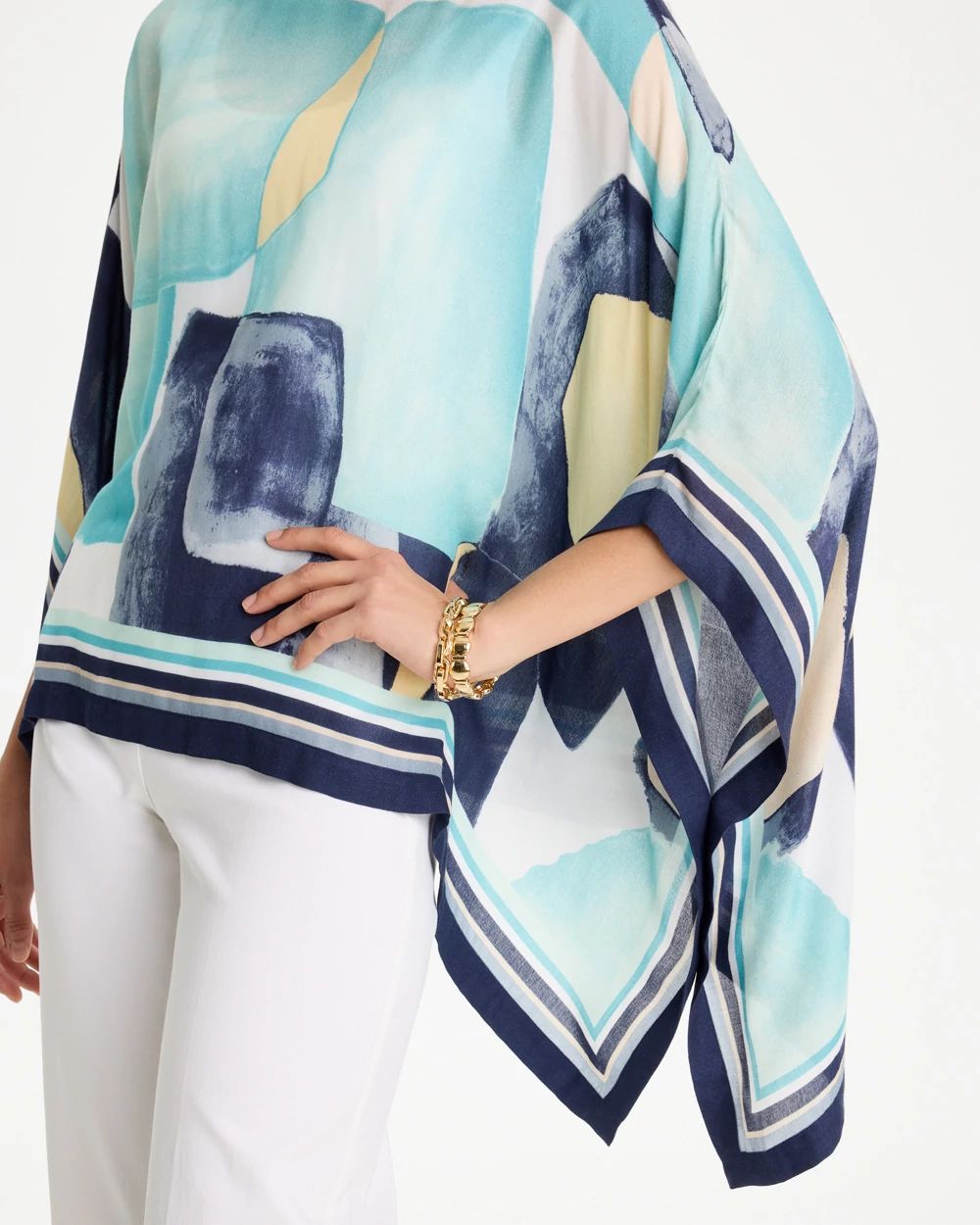 Woven Crepe Artisanal Poncho